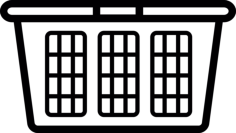 Laundry Basket Svg Line Art, Free Vectors File